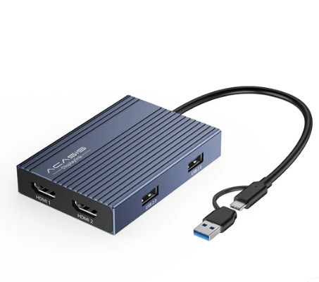 ACASIS DisplayLink Dual 4K 60Hz HDMI Adapter